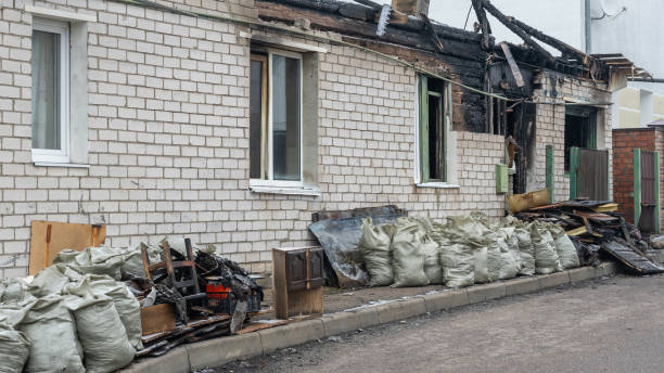 Professional Fire Damage Restoration technician working in Buckeystown, MD
